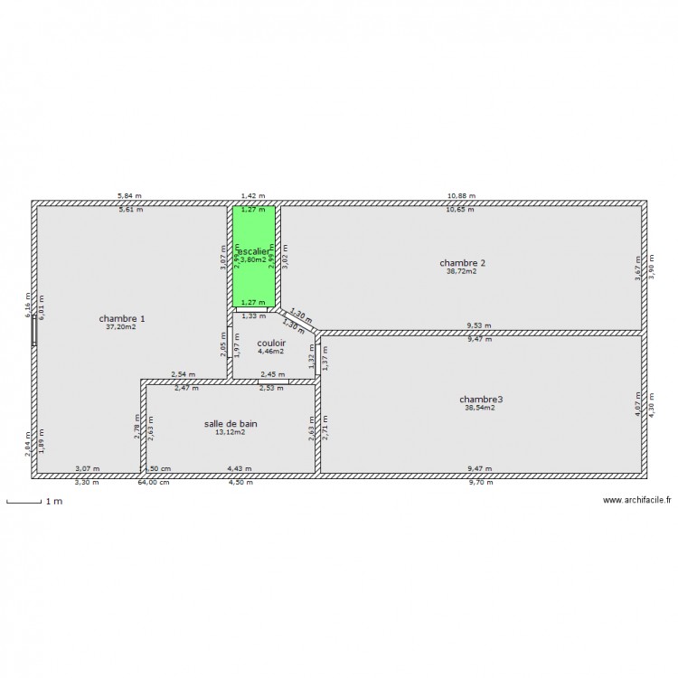 1er etage maison grange. Plan de 0 pièce et 0 m2