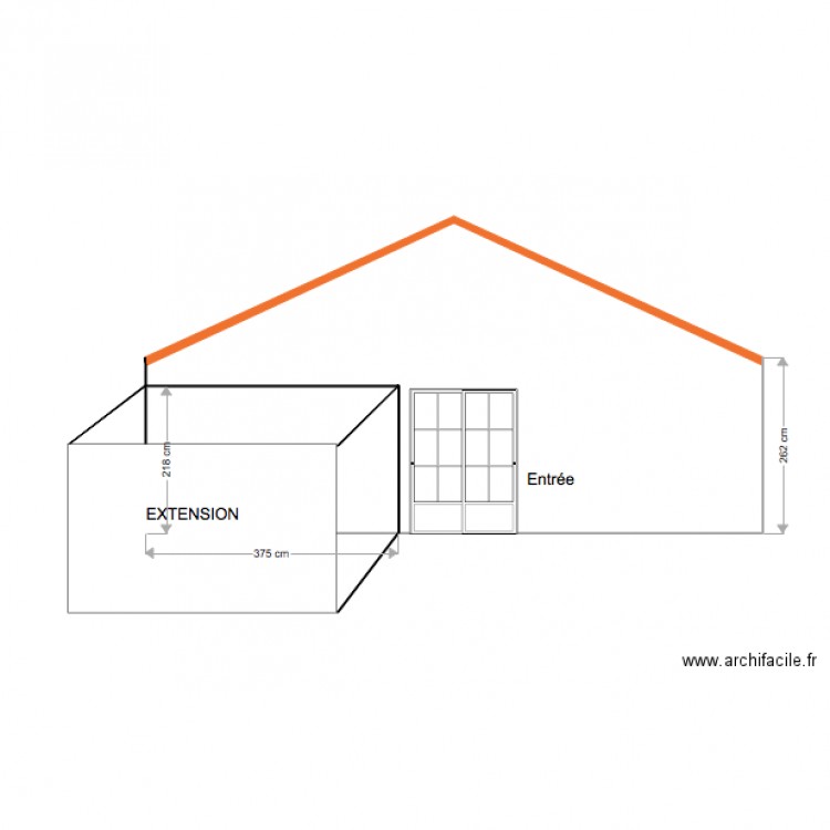 façade 3d. Plan de 0 pièce et 0 m2