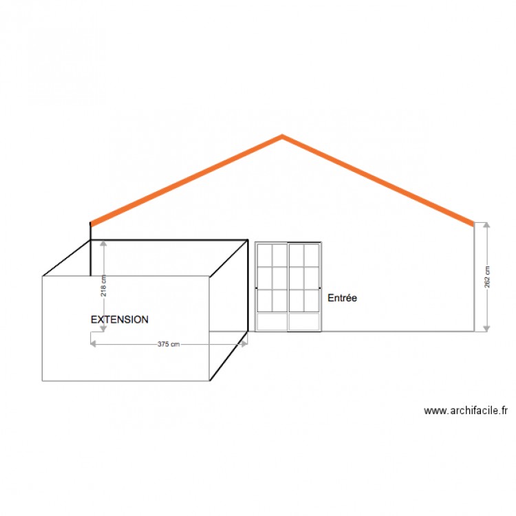 façade 3d. Plan de 0 pièce et 0 m2