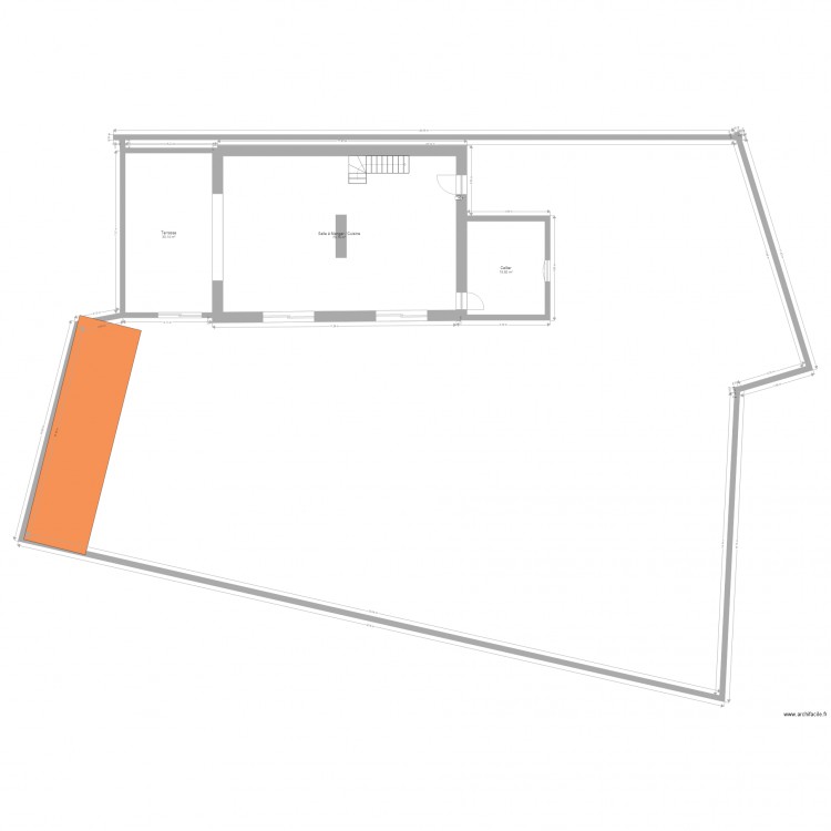 Plan Rez de chaussée. Plan de 0 pièce et 0 m2