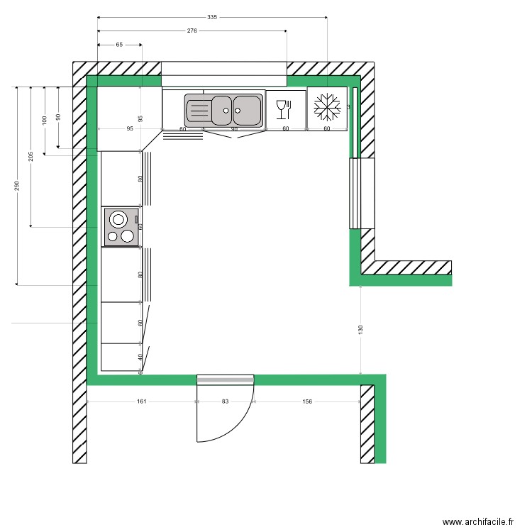 Cuisine Electricité. Plan de 0 pièce et 0 m2