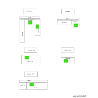 Plans d&eacute;coupe Cuisines et SdB MarieJos&eacute;