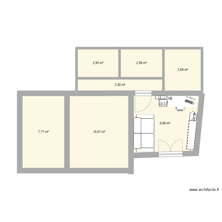 Appart Lejeune. Plan de 0 pièce et 0 m2