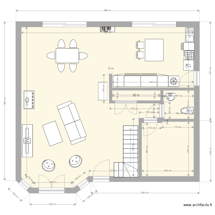 RDC Bissy. Plan de 0 pièce et 0 m2