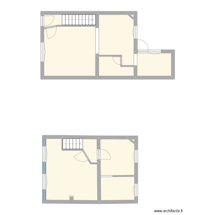 Martinne. Plan de 9 pièces et 66 m2