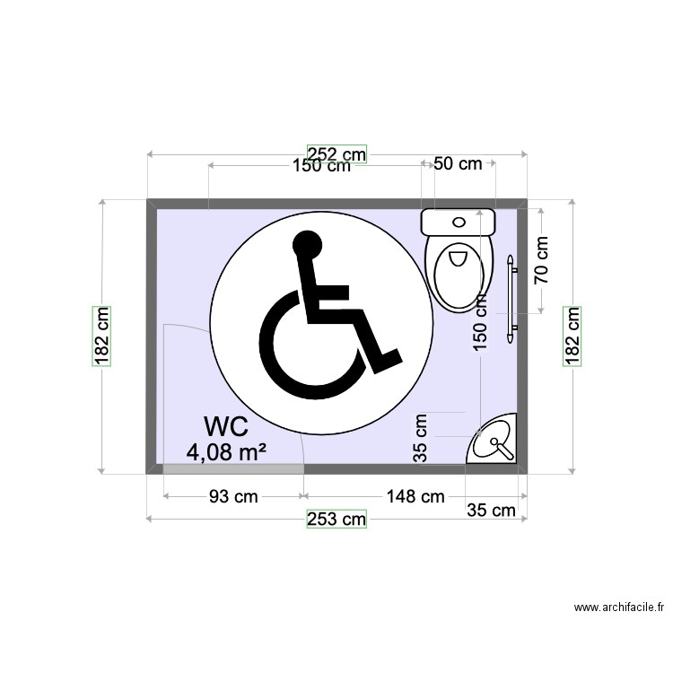 WC UE 1.7/4.7. Plan de 0 pièce et 0 m2
