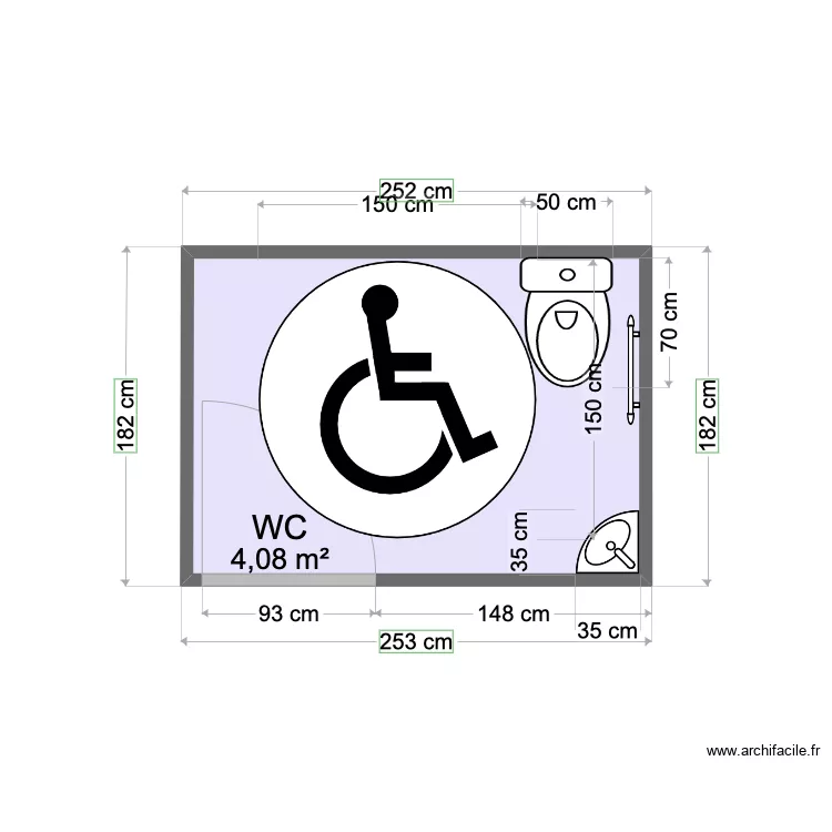 WC UE 1.7/4.7. Plan de 