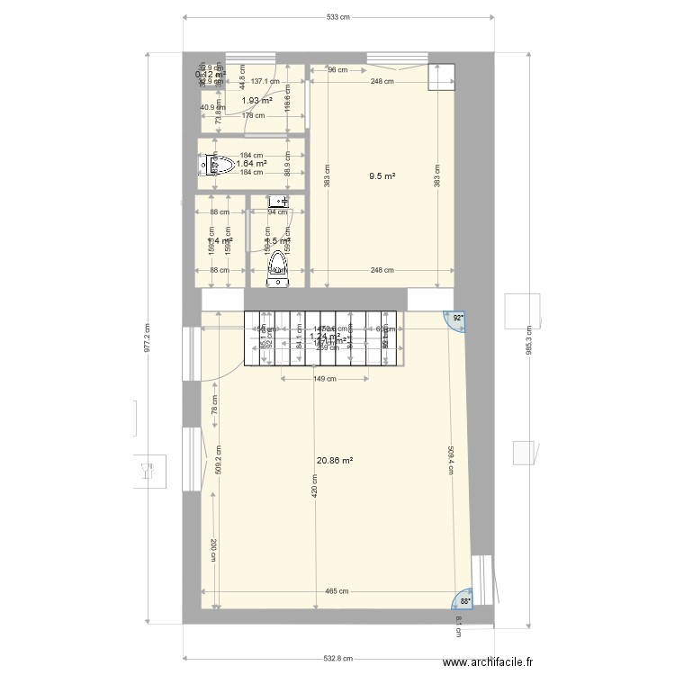 Ouistreham projet 3. Plan de 0 pièce et 0 m2