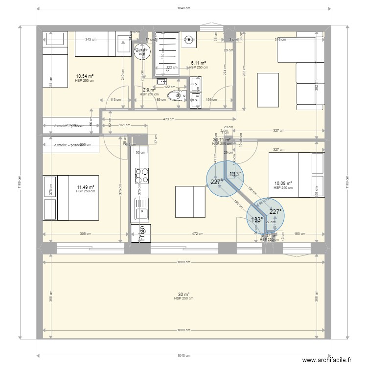BIEDERMANN AVP 3. Plan de 8 pièces et 102 m2