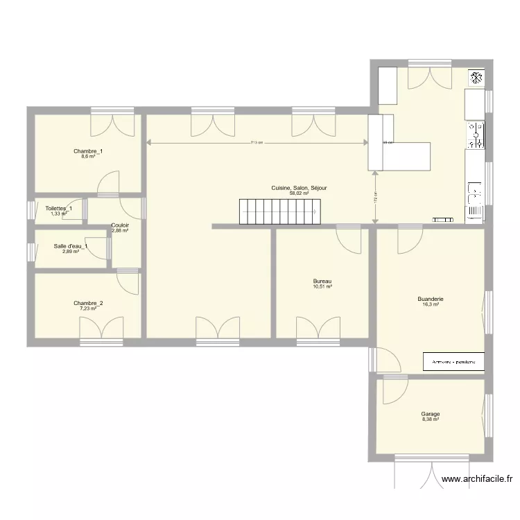 LACANAU bas. Plan de 