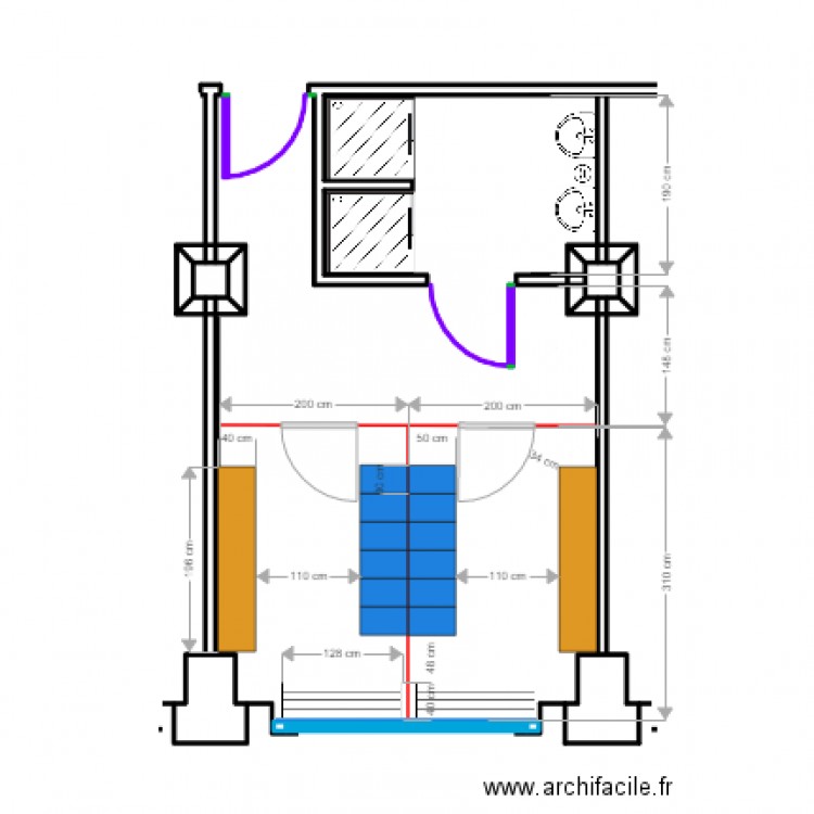 BA Vestiaire douche 05062018. Plan de 0 pièce et 0 m2