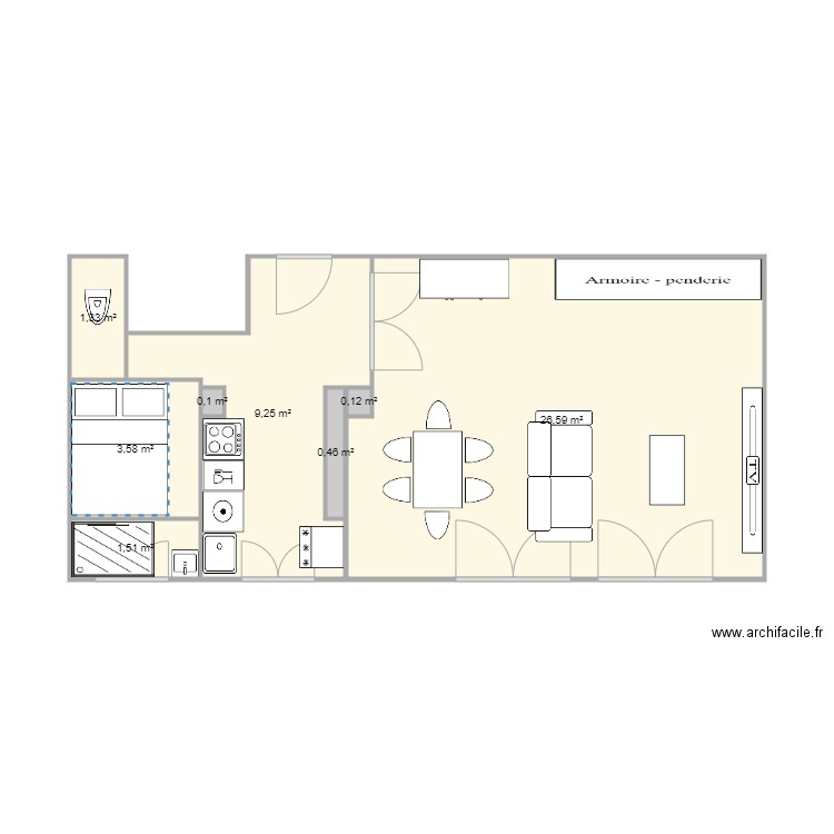 Dupleix 3. Plan de 0 pièce et 0 m2