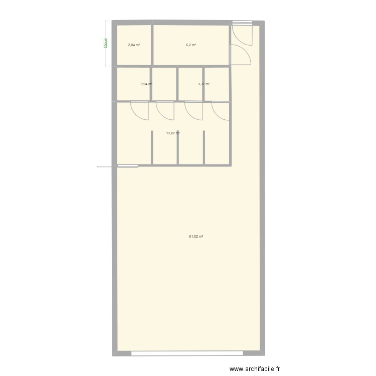 Myotec. Plan de 6 pièces et 91 m2