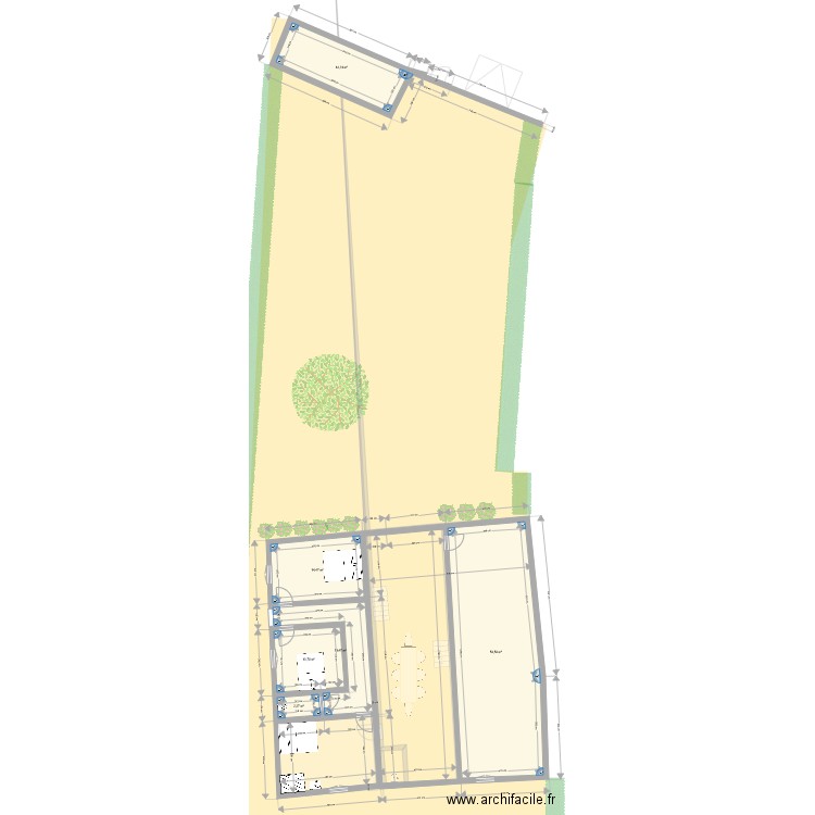 Culles Les Roches Extérieur V2. Plan de 11 pièces et 246 m2