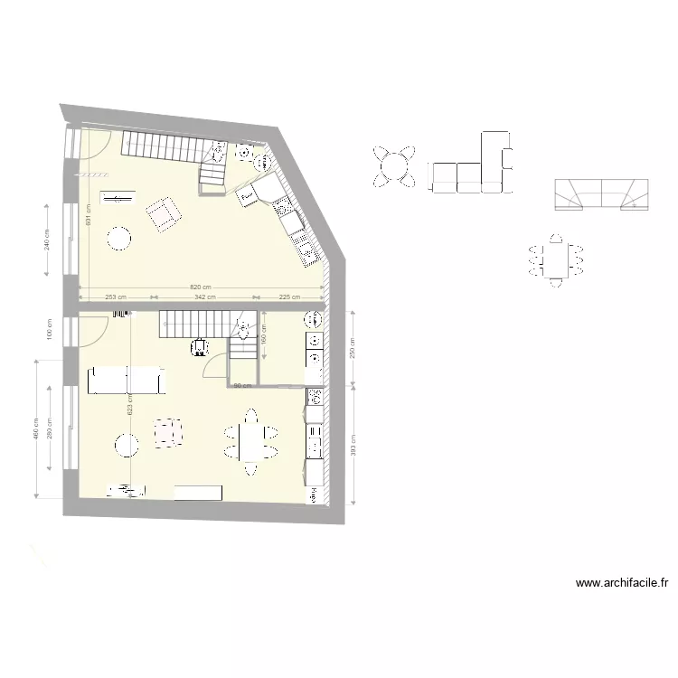 Plan remise  rez de jardin V 5   04/10/2022. Plan de 