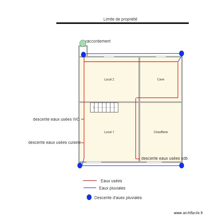 Sous sol maison 1. Plan de 0 pièce et 0 m2