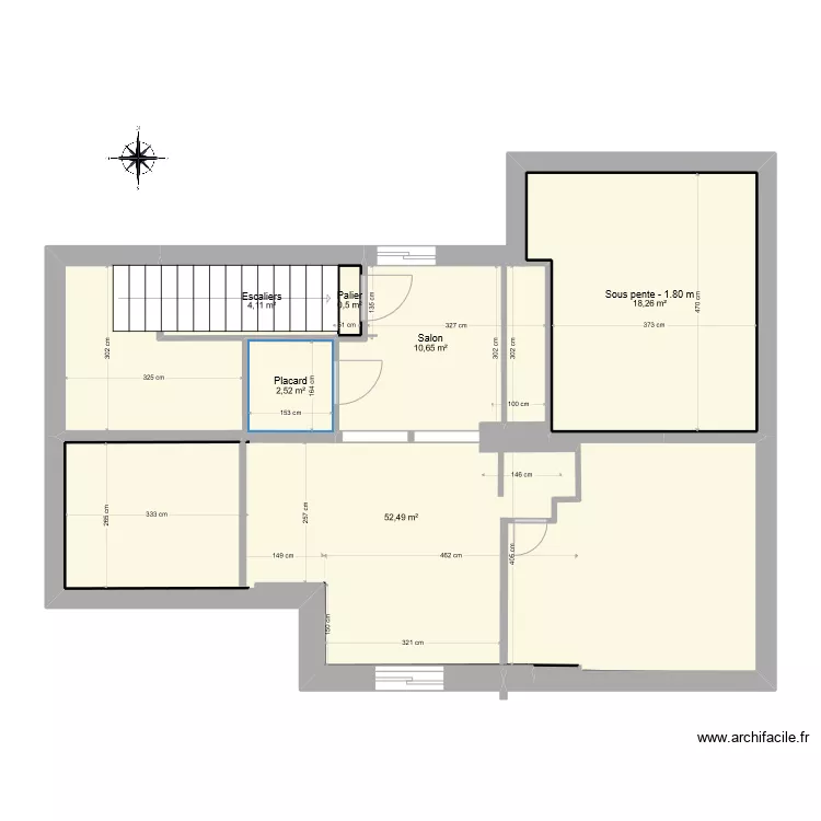 ETAGE MAISON. Plan de 