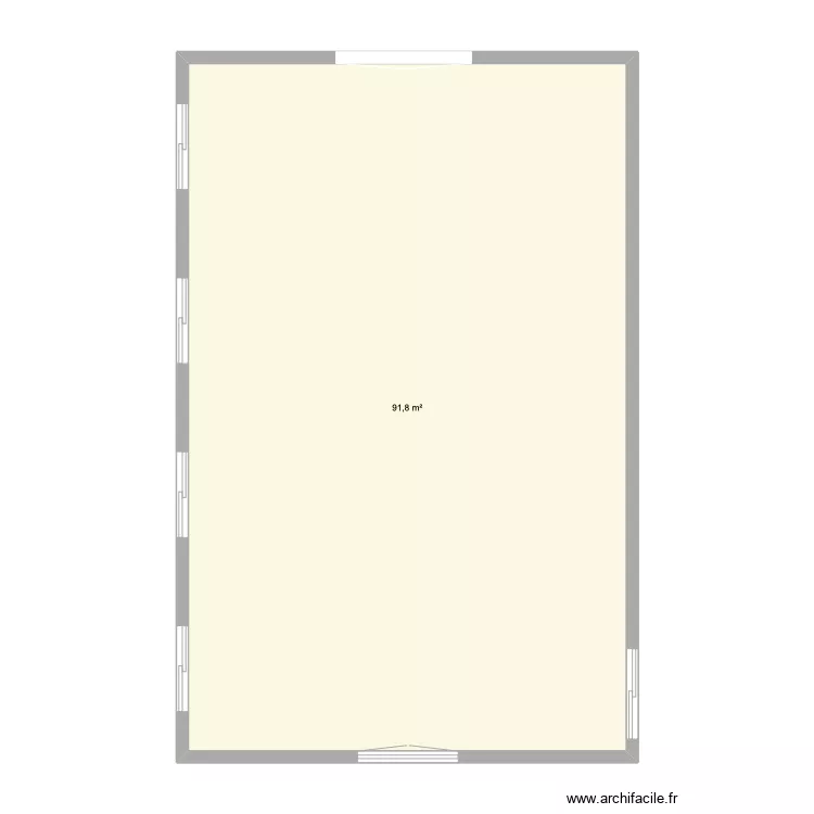 MOREILLES PLATEAU BRUT. Plan de 