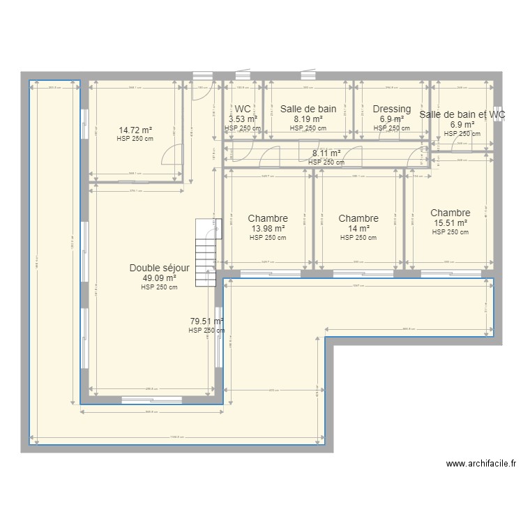 150m2 L V2. Plan de 0 pièce et 0 m2