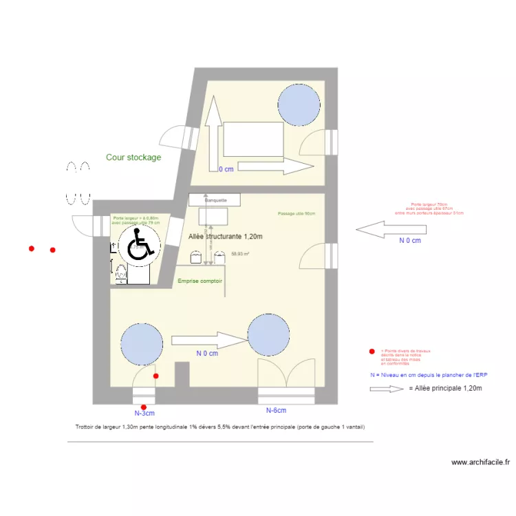 Bar tabac presse Le Mescal à La Flèche sanitaire adapté. Plan de Bar tabac presse Le Mescal à La Flèche sanitaire adapté. Plan de