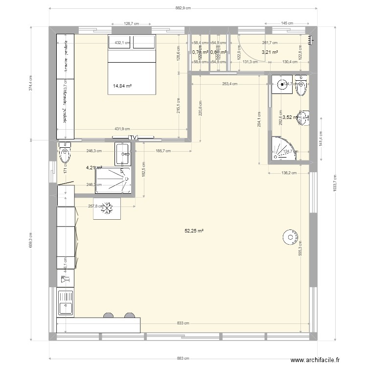230104 CHALET AMÉNAGEMENT. Plan de 0 pièce et 0 m2
