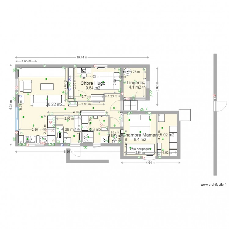 Plan Final avec Electricité 12Aout 2015. Plan de 0 pièce et 0 m2