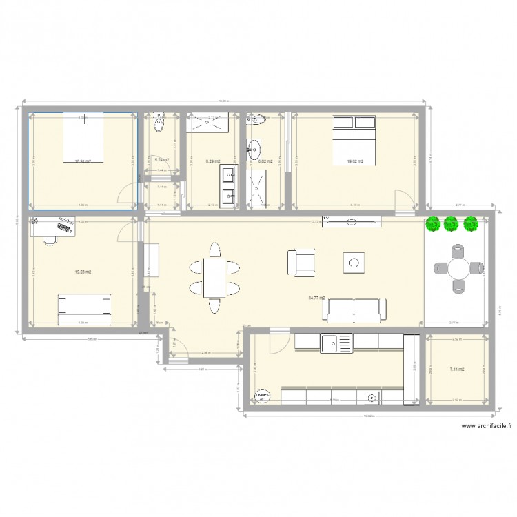 APPARTEMENT AYALA. Plan de 0 pièce et 0 m2