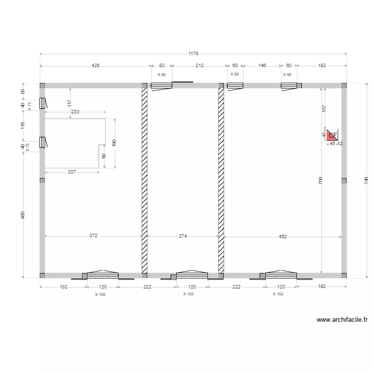 GOUMET ELEVATION ETAGE. Plan de 