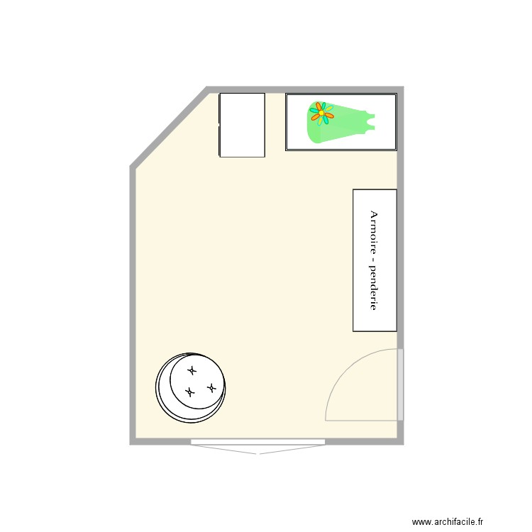 chambre. Plan de 0 pièce et 0 m2