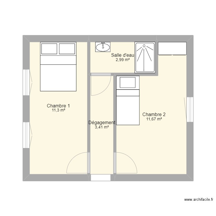 Mozzani Etage 1 Plan 1. Plan de 0 pièce et 0 m2