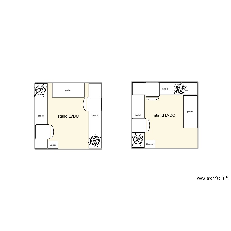 penderie daunay. Plan de 7 pièces et 5 m2