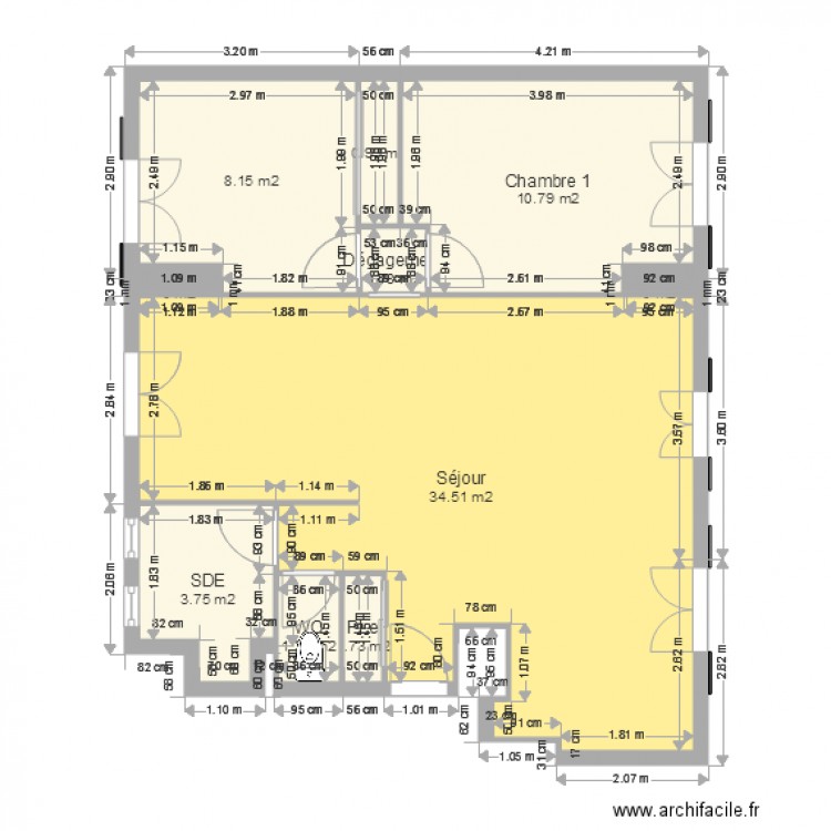 Fontyne apres travaux 1. Plan de 0 pièce et 0 m2