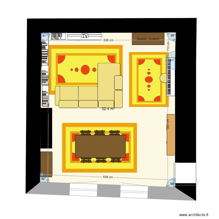 SEJOUR 2B. Plan de 0 pièce et 0 m2