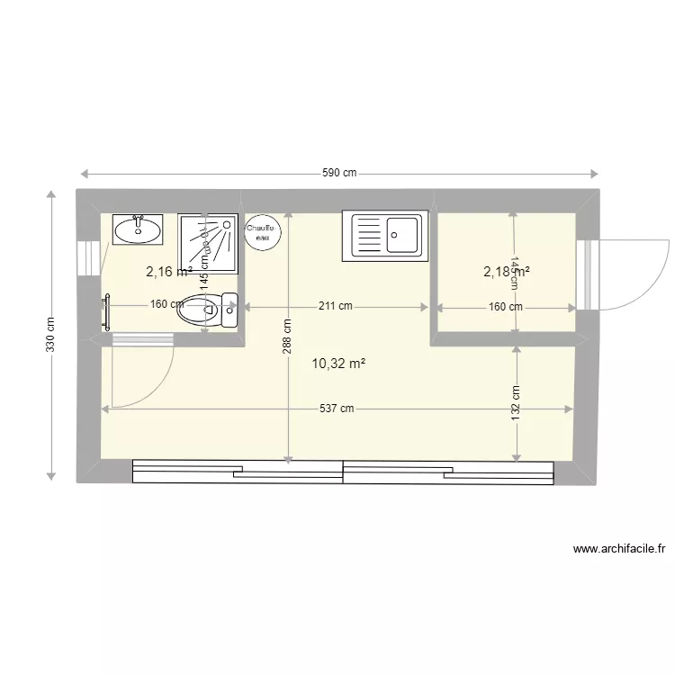 Poolhouse 6 septembre 2022. Plan de 