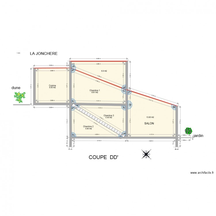 LA JONCHERE COUPE DD. Plan de 0 pièce et 0 m2