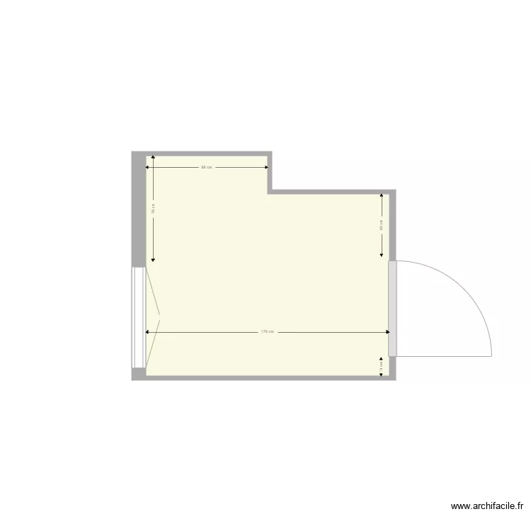 SALLE de BAIN SYLVIE. Plan de 