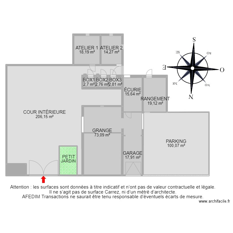 BI 15428 - . Plan de 59 pièces et 1317 m2