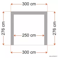 Vue de cot&eacute; Sud abri piscine