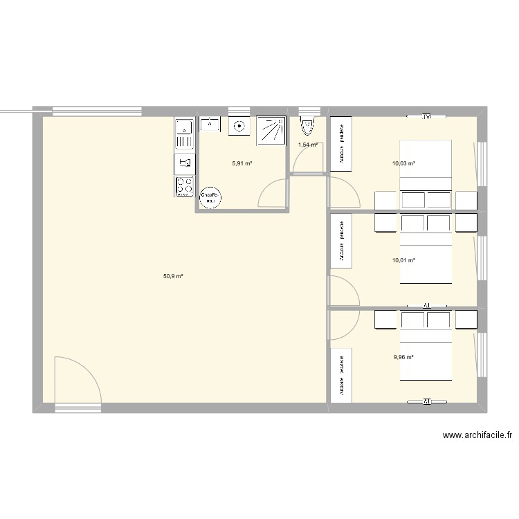 Jerome _2. Plan de 6 pièces et 88 m2