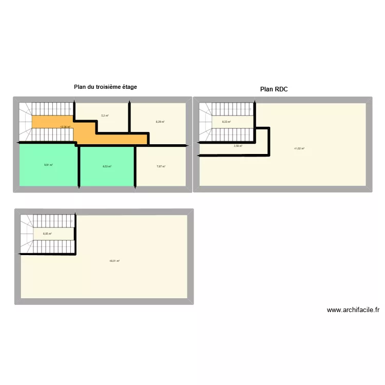 10 Dijon. Plan de 11  et 159 m²