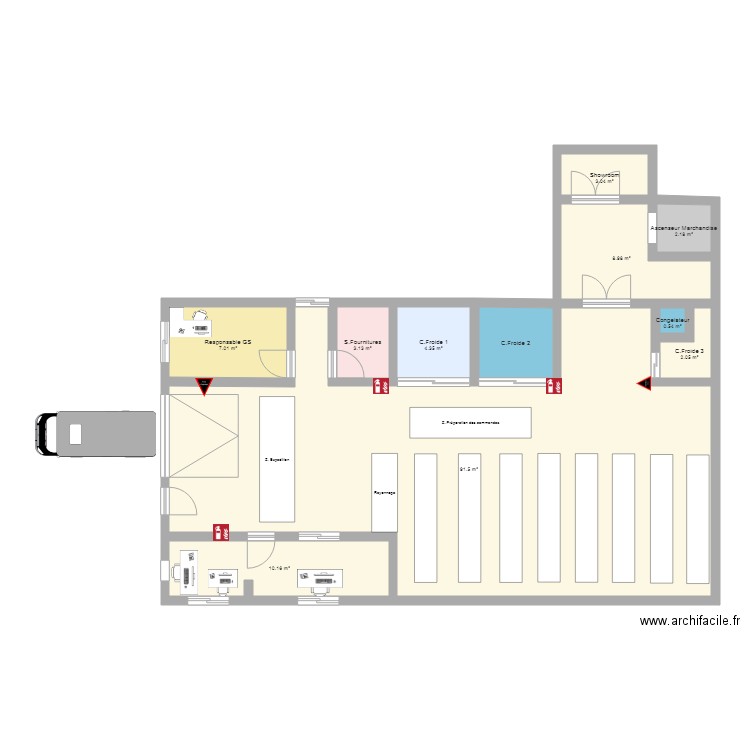 Entrepot 12. Plan de 0 pièce et 0 m2