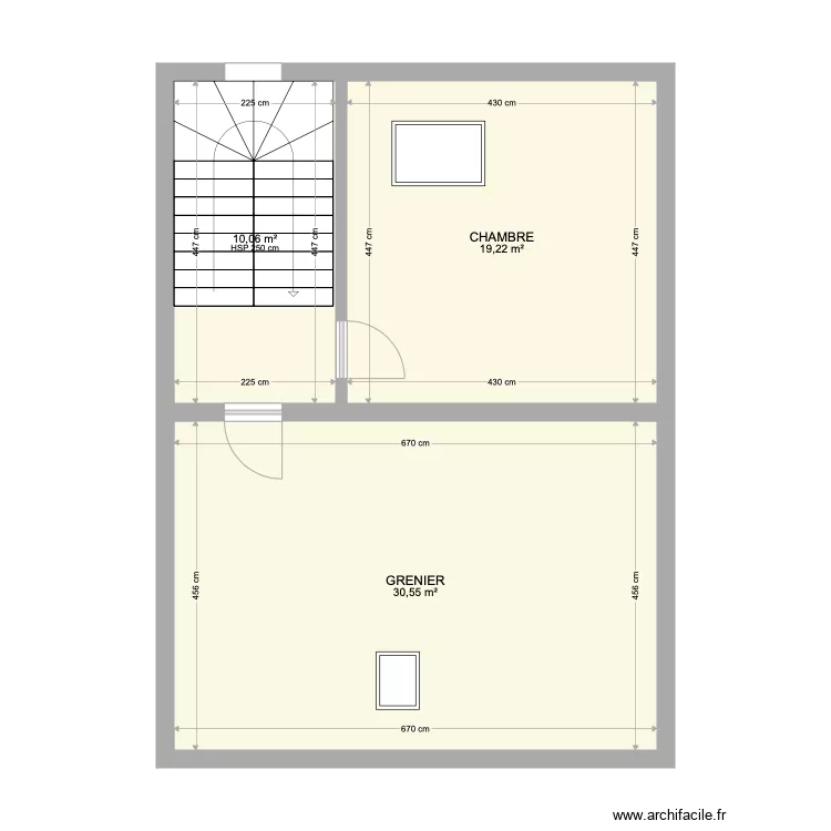 Namur Pr&eacute;voyance 2eme &eacute;tage. Plan de 