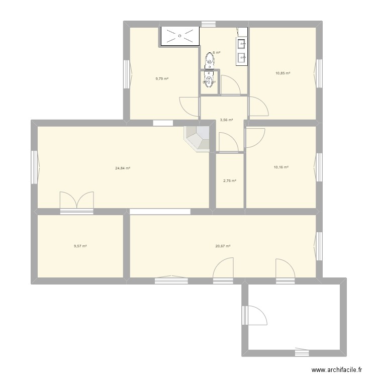 Maison. Plan de 0 pièce et 0 m2