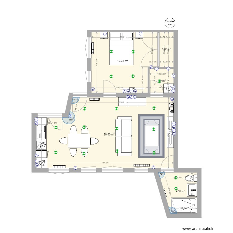 appts n 2. Plan de 0 pièce et 0 m2