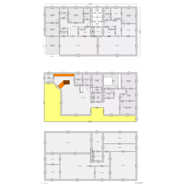 NEW Loveresse rez 4.5 et 3.5 attique. Plan de NEW Loveresse rez 4.5 et 3.5 attique. Plan de