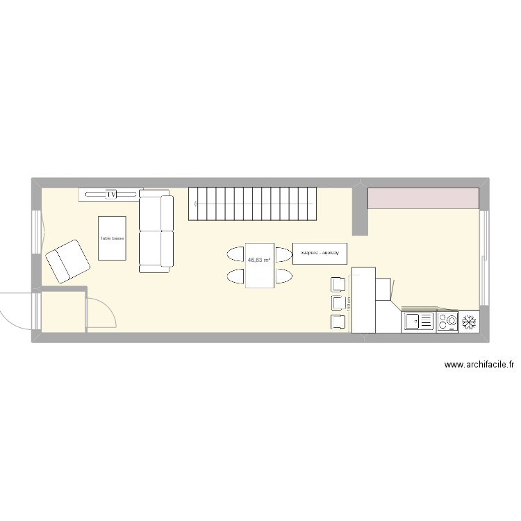 ELISE_rez_78. Plan de 3 pièces et 97 m2