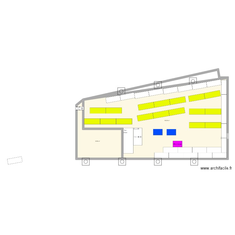 Telethon tables de production. Plan de 0 pièce et 0 m2
