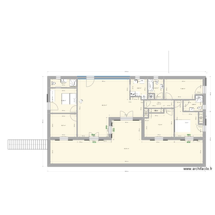 MaisonJuloR1v3. Plan de 16 pièces et 193 m2