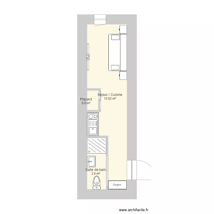 Studio bas Verany. Plan de Studio bas Verany. Plan de