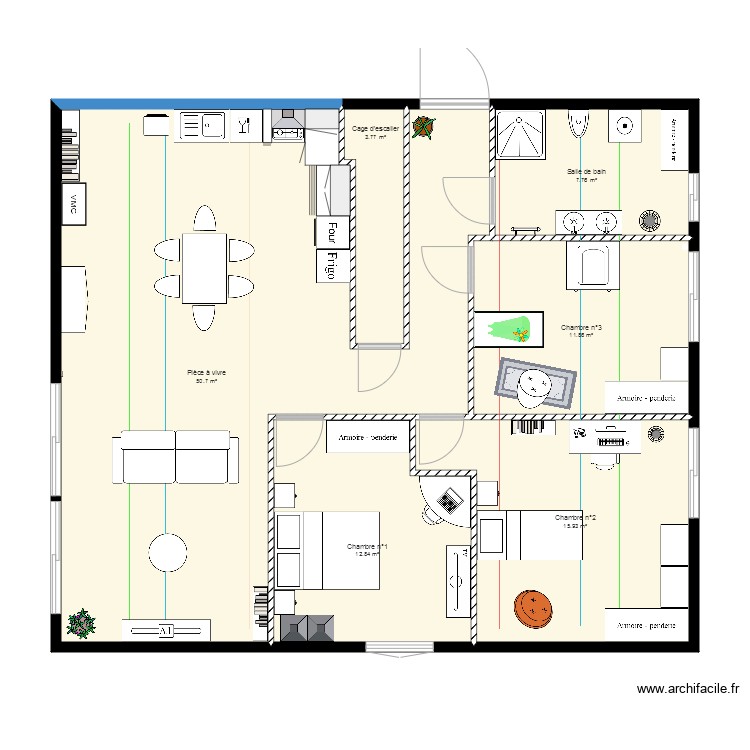 Plan étage. Plan de 0 pièce et 0 m2
